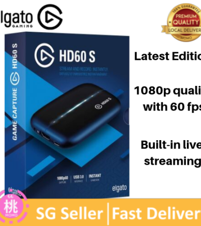 Elgato Game Capture HD60 S+或HD60 S适用于PlayStation 4、Xbox One和Xbox 360，或任天堂Switch游戏，全高清1080p 60fps HD60S或HD60S+